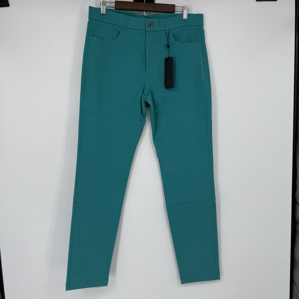 NWT Greyson Golf Pants Mens 34x32 Armonk 5-Pocket Trouser Rabbit Foot Teal